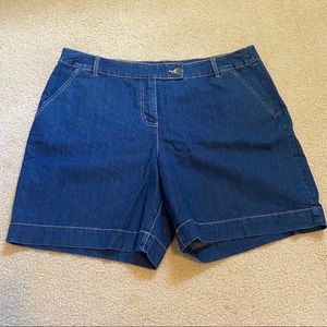 Kim Rogers Plus Size blue Jean Shorts